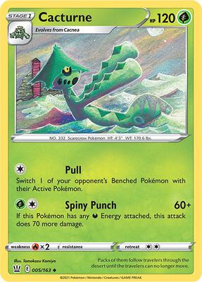Cacturne card from SWSH05: Battle Styles