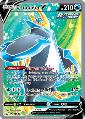 Empoleon V (Full Art) card from SWSH05: Battle Styles
