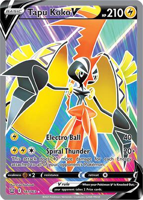 Tapu Koko V (Full Art) card from SWSH05: Battle Styles