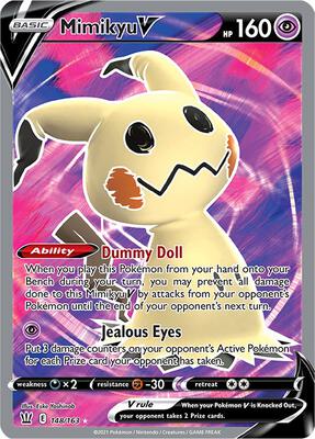 Mimikyu V (Full Art) card from SWSH05: Battle Styles