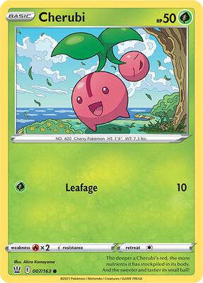 Cherubi card from SWSH05: Battle Styles