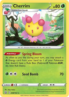 Cherrim card from SWSH05: Battle Styles