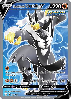 Rapid Strike Urshifu V (Full Art) card from SWSH05: Battle Styles
