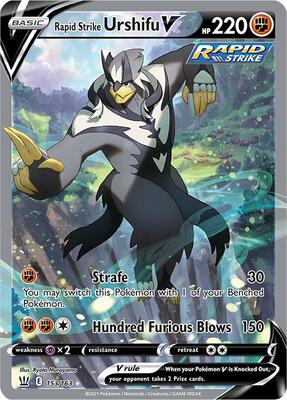 Rapid Strike Urshifu V (Alternate Full Art) card from SWSH05: Battle Styles