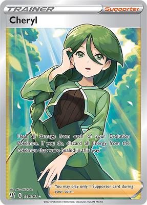 Cheryl (Full Art) card from SWSH05: Battle Styles