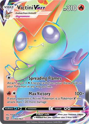 Victini VMAX (Secret) card from SWSH05: Battle Styles