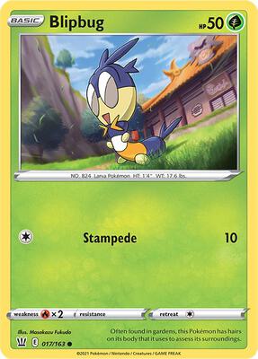 Blipbug card from SWSH05: Battle Styles