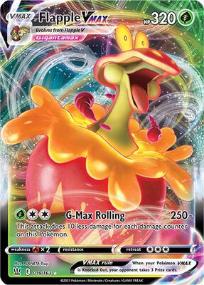 Flapple VMAX card from SWSH05: Battle Styles