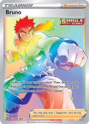 Bruno (Secret) card from SWSH05: Battle Styles