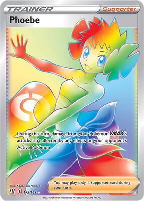 Phoebe (Secret) card from SWSH05: Battle Styles