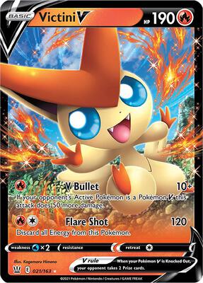 Victini V card from SWSH05: Battle Styles