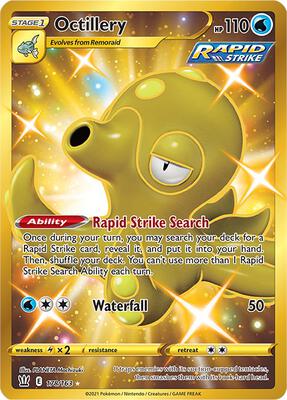 Octillery (Secret) card from SWSH05: Battle Styles