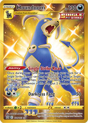 Houndoom (Secret) card from SWSH05: Battle Styles