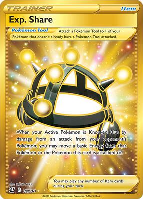 Exp. Share (Secret) card from SWSH05: Battle Styles