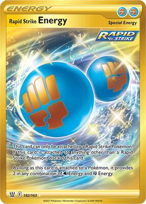 Rapid Strike Energy (Secret) card from SWSH05: Battle Styles