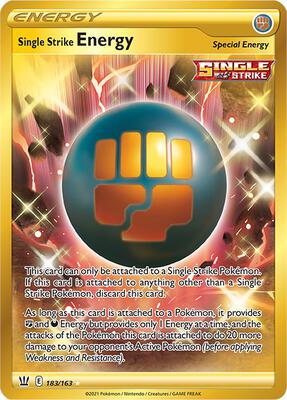 Single Strike Energy (Secret) card from SWSH05: Battle Styles