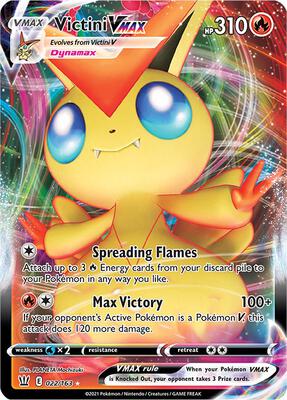 Victini VMAX card from SWSH05: Battle Styles