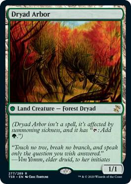 Dryad Arbor card from Time Spiral: Remastered