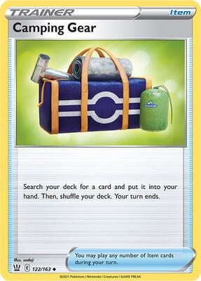 Camping Gear card from SWSH05: Battle Styles