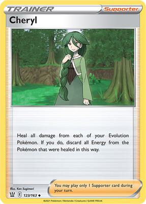Cheryl card from SWSH05: Battle Styles