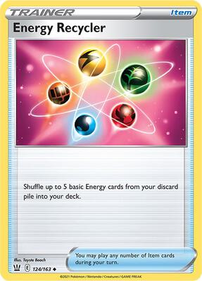 Energy Recycler card from SWSH05: Battle Styles