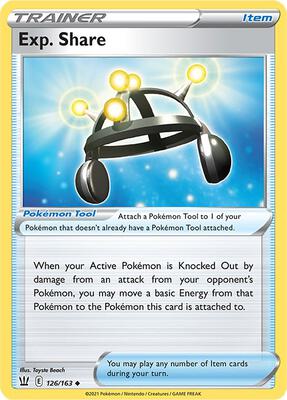 Exp. Share card from SWSH05: Battle Styles