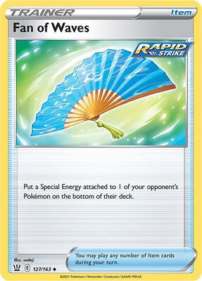 Fan of Waves card from SWSH05: Battle Styles