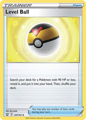 Level Ball card from SWSH05: Battle Styles