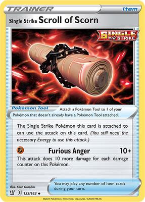 Single Strike Scroll of Scorn card from SWSH05: Battle Styles