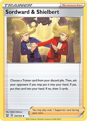 Sordward & Shielbert card from SWSH05: Battle Styles
