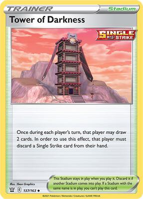 Tower of Darkness card from SWSH05: Battle Styles