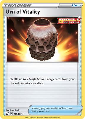 Urn of Vitality card from SWSH05: Battle Styles