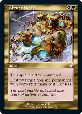 Abrupt Decay card from Time Spiral: Remastered