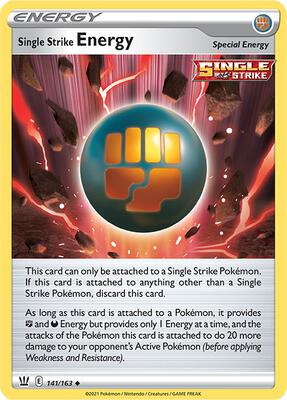 Single Strike Energy card from SWSH05: Battle Styles