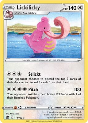 Lickilicky card from SWSH05: Battle Styles