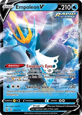Empoleon V card from SWSH05: Battle Styles