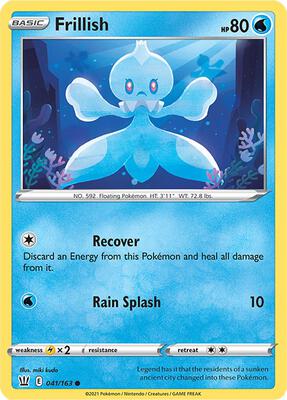 Frillish card from SWSH05: Battle Styles
