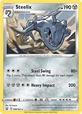 Steelix card from SWSH05: Battle Styles