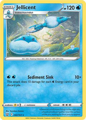 Jellicent card from SWSH05: Battle Styles