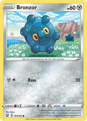 Bronzor card from SWSH05: Battle Styles