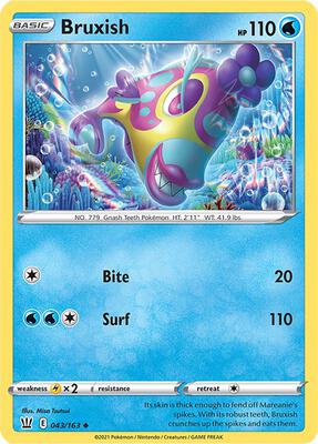 Bruxish card from SWSH05: Battle Styles