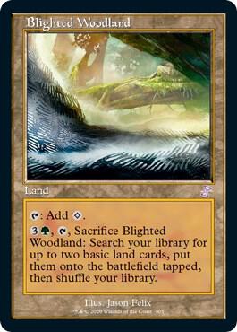Blighted Woodland card from Time Spiral: Remastered