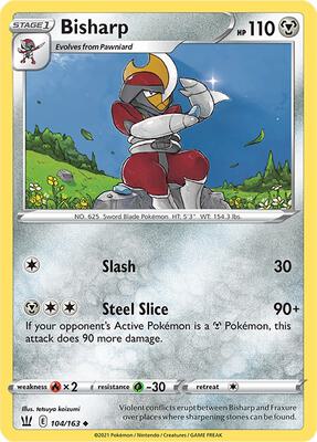 Bisharp card from SWSH05: Battle Styles