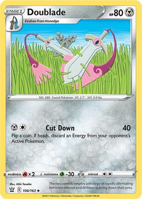 Doublade card from SWSH05: Battle Styles