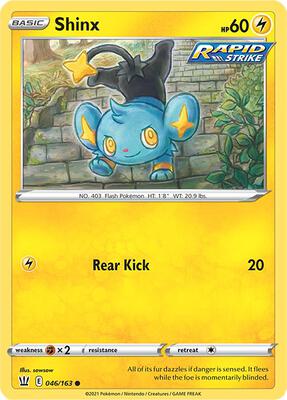 Shinx card from SWSH05: Battle Styles