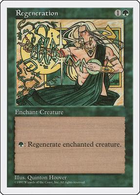 Regeneration card from Fifth Edition
