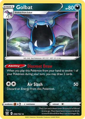 Golbat card from SWSH05: Battle Styles