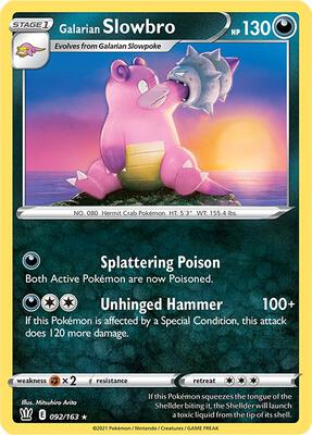Galarian Slowbro card from SWSH05: Battle Styles