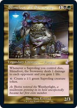 Slimefoot, the Stowaway card from Time Spiral: Remastered