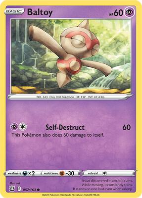 Baltoy card from SWSH05: Battle Styles